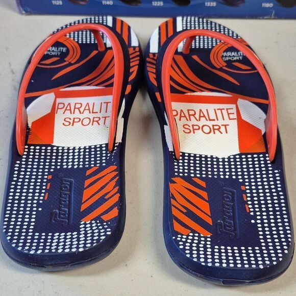 Paragon Paralite Men\'s 6 Navy & Orange Flip Flop - New main image 6